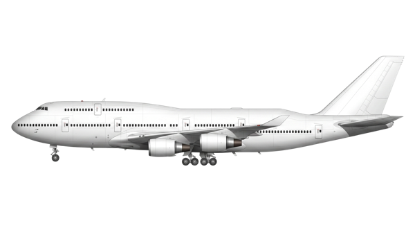 Blank 747 livery template