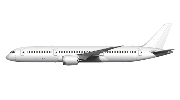 Blank 787 livery template