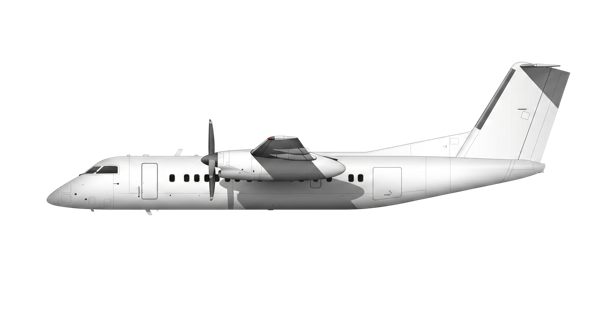 Blank DH8C livery template
